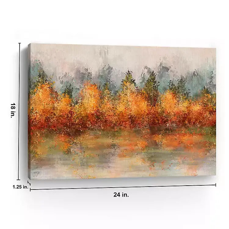 Fall>Kirklands Home Fall Abstract Canvas Art Print, 24x18 in.
