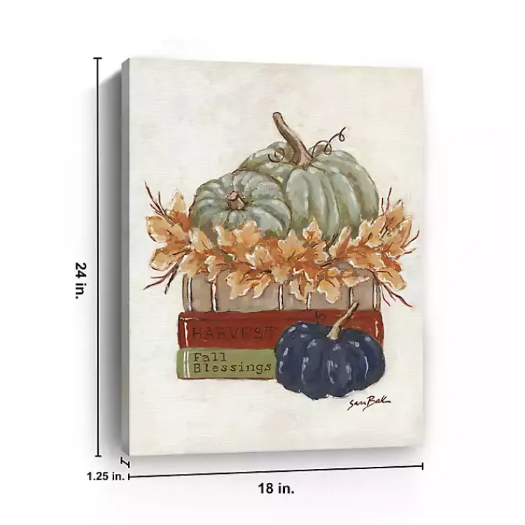 Fall>Kirklands Home Fall Book Stack Canvas Art Print Multi