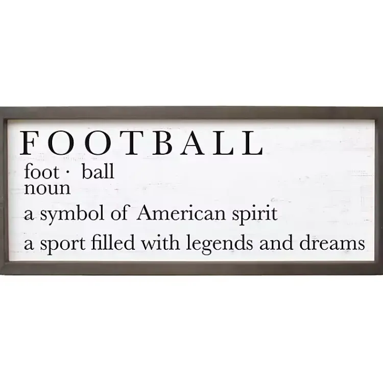 Fall>Kirklands Home Fall Football Framed Wall Plaque