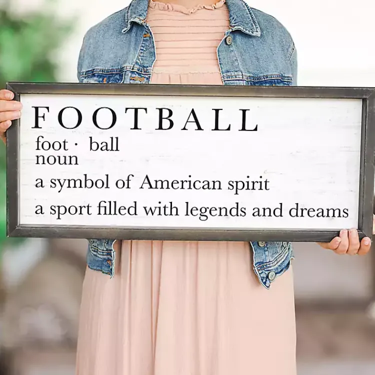 Fall>Kirklands Home Fall Football Framed Wall Plaque