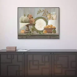Fall>Kirklands Home Fall Kitchen Scene Framed Canvas Art Print Multi