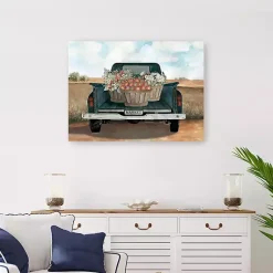 Fall>Kirklands Home Fall Market Truck Canvas Art Print, 32x24 in. Multi