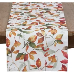 Kirklands Home Falling Leaves Acorn Harvest Table Runner Discount