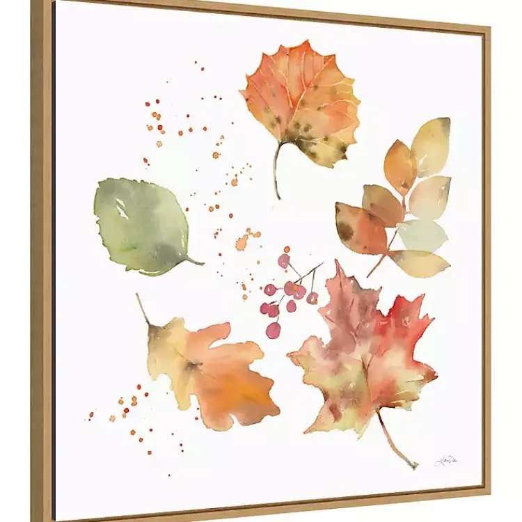Fall>Kirklands Home Falling Leaves Framed Wall Art