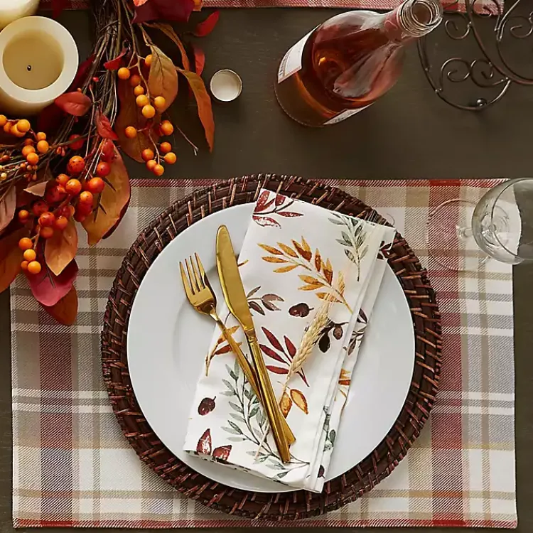 Kirklands Home Falling Leaves Napkins, Set of 6 Clearance