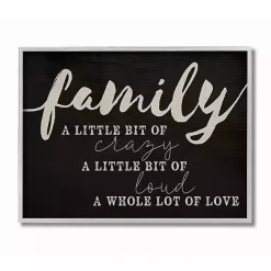 Kirklands Home Family A Whole Lot Of Love Framed Wall Plaque Black Clearance