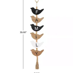 Kirklands Home Family Bird Shaped Wood Wall Sign Discount