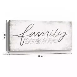 Kirklands Home Family Branches Canvas Art Print, 40x20 in. White Online