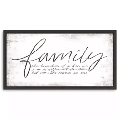 Kirklands Home Family Branches Framed Canvas Art Print, 42x22 in.