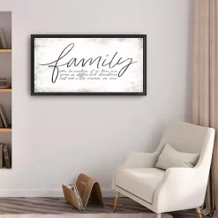Kirklands Home Family Branches Framed Canvas Art Print, 42x22 in.
