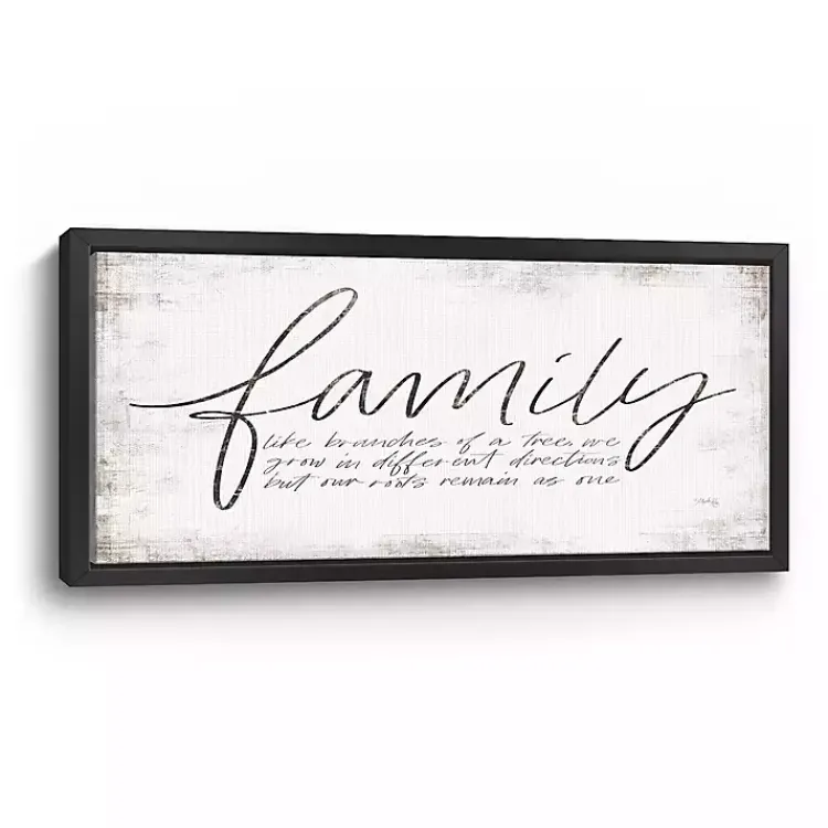 Kirklands Home Family Branches Framed Canvas Art Print, 42x22 in.