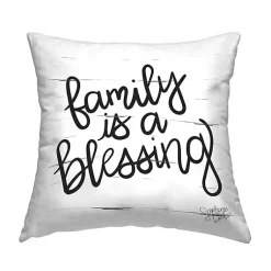 Fall>Kirklands Home Family is a Blessing Harvest Throw Pillow White