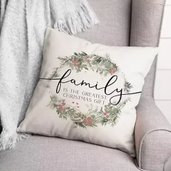 Christmas Pillows>Kirklands Home Family is the Greatest Christmas Gift Pillow