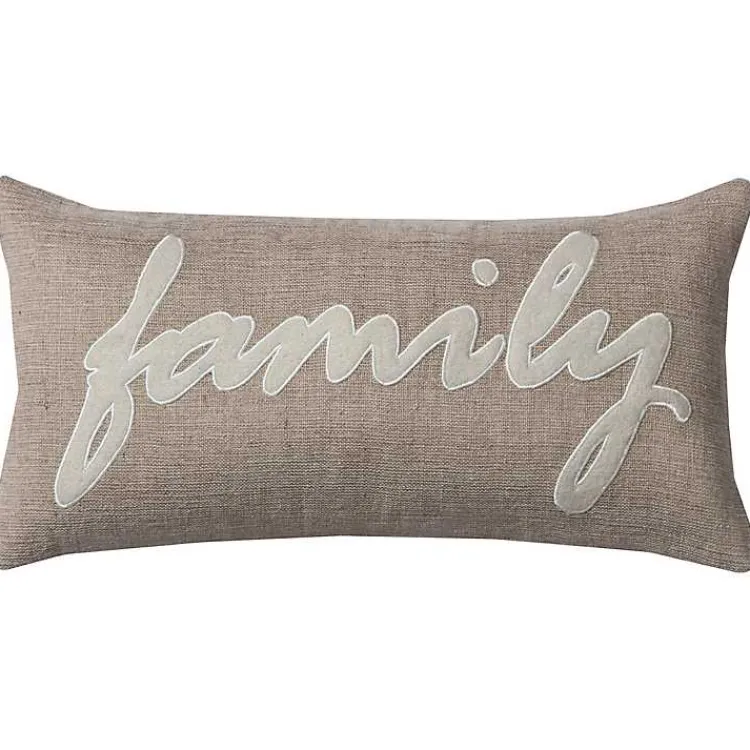 Pillows>Kirklands Home Family Jute Accent Pillow Tan