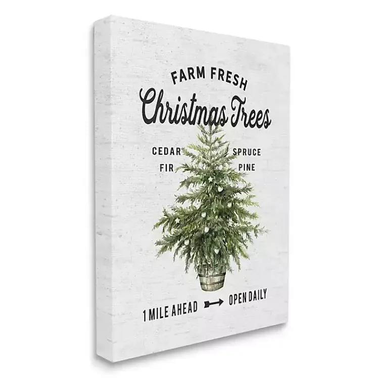 Christmas Art & Wall Decor>Kirklands Home Farm Fresh Trees Christmas Wall Plaque