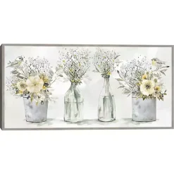 Kirklands Home Farmhouse Bouquets Framed Canvas Art Print Hot