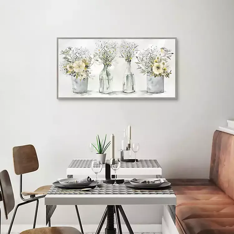 Kirklands Home Farmhouse Bouquets Framed Canvas Art Print Hot