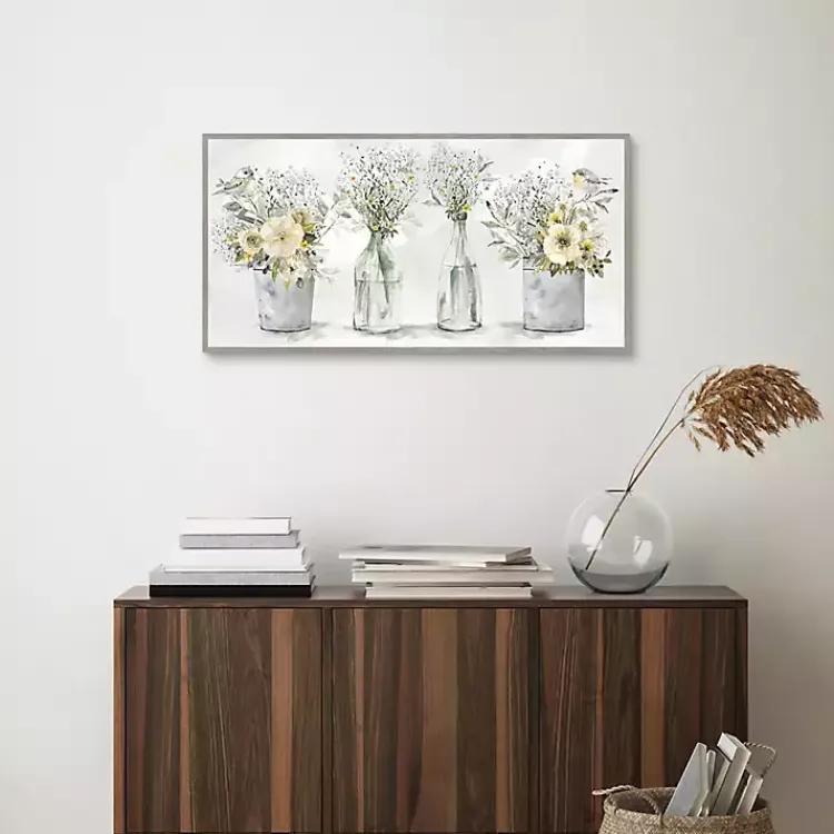 Kirklands Home Farmhouse Bouquets Framed Canvas Art Print Hot
