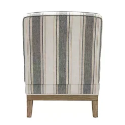 Kirklands Home Farmhouse Gray & Brown Striped Armchairs, Set of 2 Best