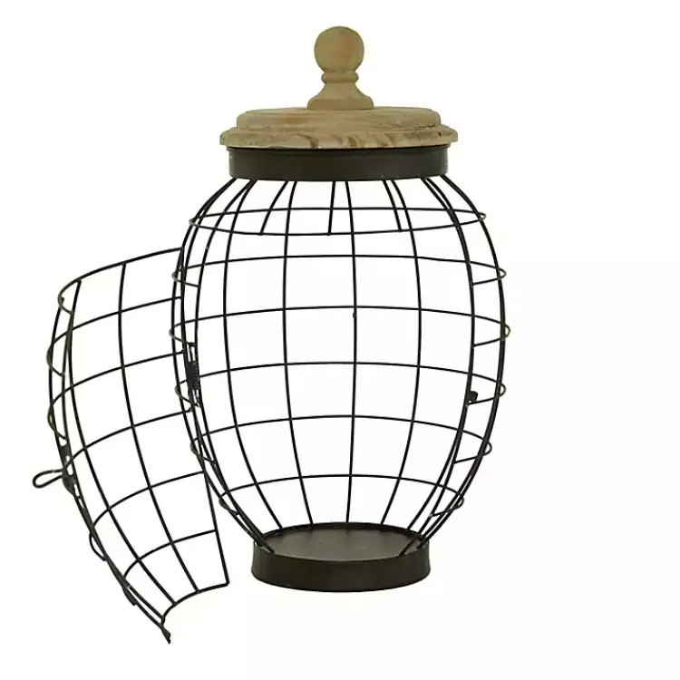 Decorative Bowls & Jars>Kirklands Home Farmhouse Wire Frame 2-pc. Decorative Jar Set