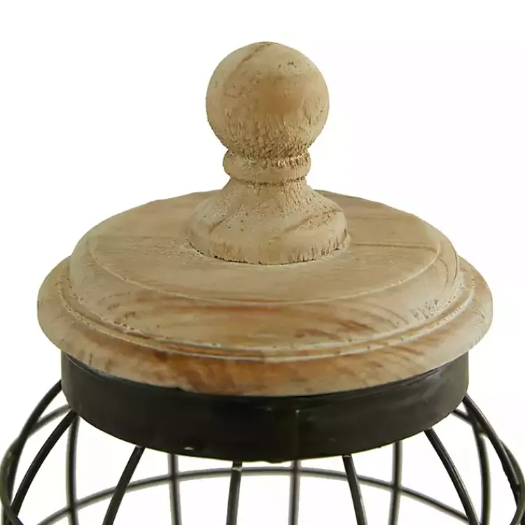 Decorative Bowls & Jars>Kirklands Home Farmhouse Wire Frame 2-pc. Decorative Jar Set