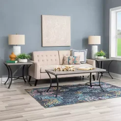Kirklands Home Faux Concrete 3-pc. Coffee & Side Table Set Tan