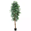 Trees & Topiaries>Kirklands Home Faux Ficus Tree, 9 ft.