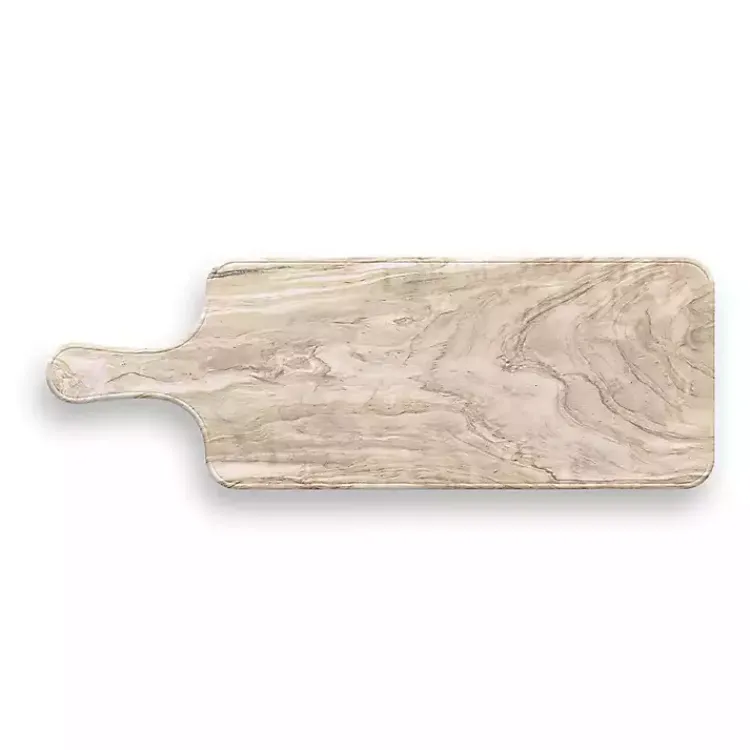 Kirklands Home Faux Wood Melamine Serving Board Tan Clearance