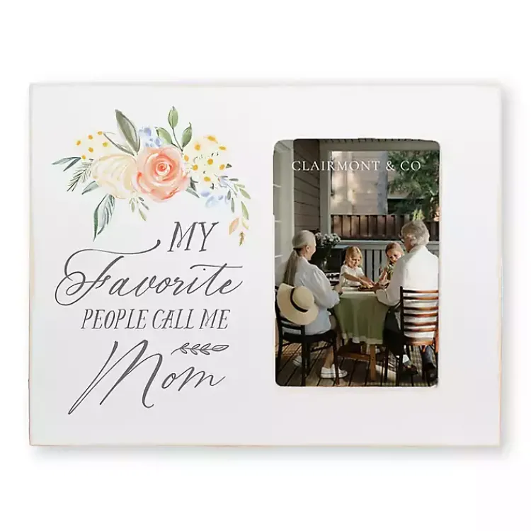 Picture Frames>Kirklands Home Favorite People Call Me Mom Picture Frame White