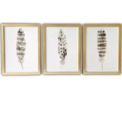 Kirklands Home Feathers Framed Art Prints, Set of 3 Discount