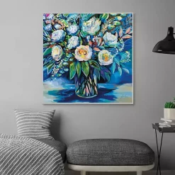 Kirklands Home Feeling Framed Canvas Art Print Blue Sale