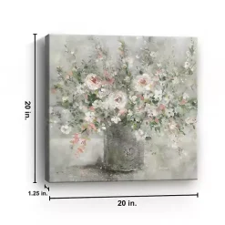 Kirklands Home Felicitous Floral Canvas Art Print, 20x20 in. Gray Best