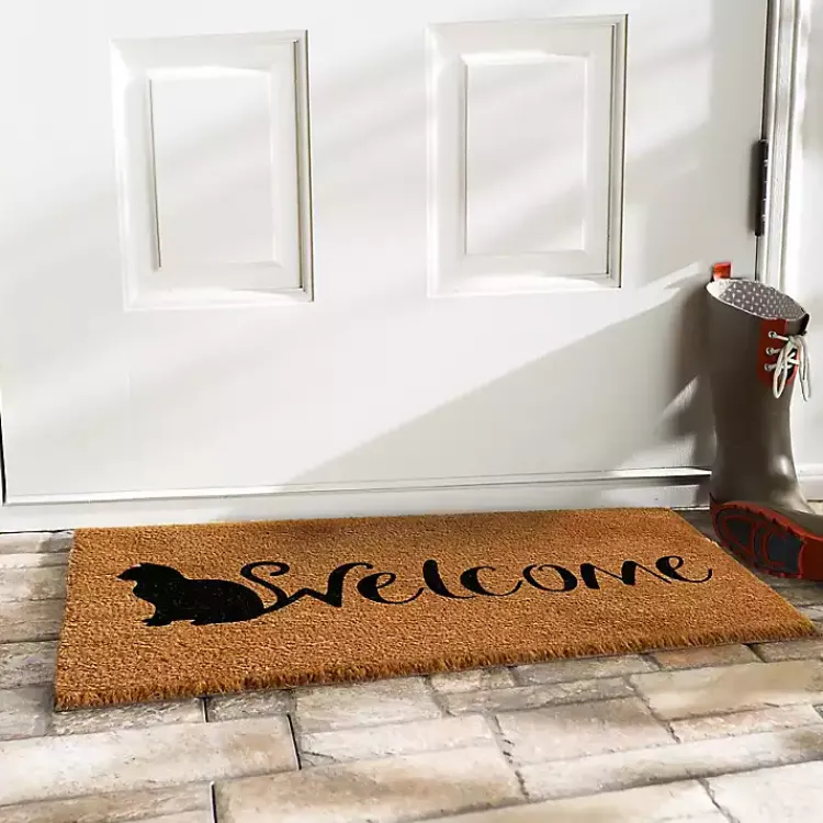 Kirklands Home Feline Welcome Doormat Clearance