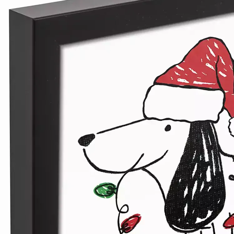 Christmas Art & Wall Decor>Kirklands Home Feliz Navidog Canvas Wall Plaque