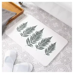 Kirklands Home Fern Stone Bath Mat Clearance