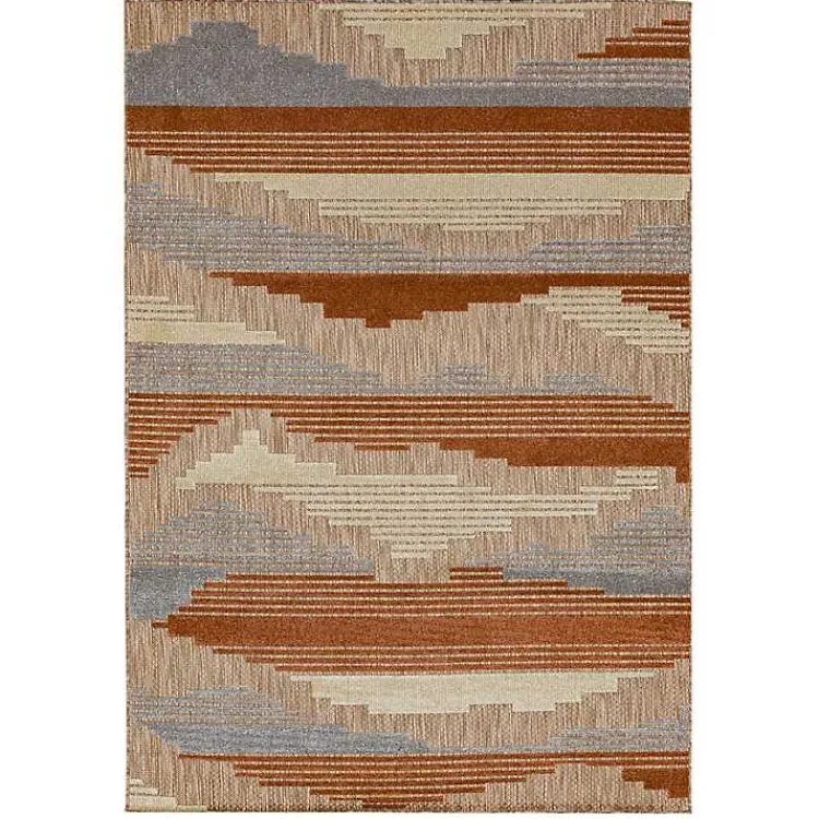 Kirklands Home Fernandina Outdoor Area Rug, 6x9 Brown Online