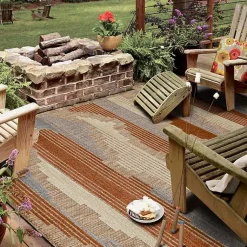 Kirklands Home Fernandina Outdoor Area Rug, 7x10 Brown Online