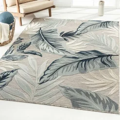 Kirklands Home Ferns and Palms Indoor/Outdoor Area Rug, 5x7 Sale