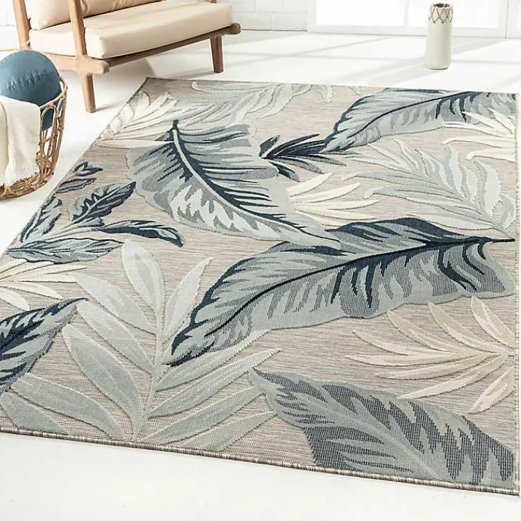 Kirklands Home Ferns and Palms Indoor/Outdoor Area Rug, 5x7 Sale