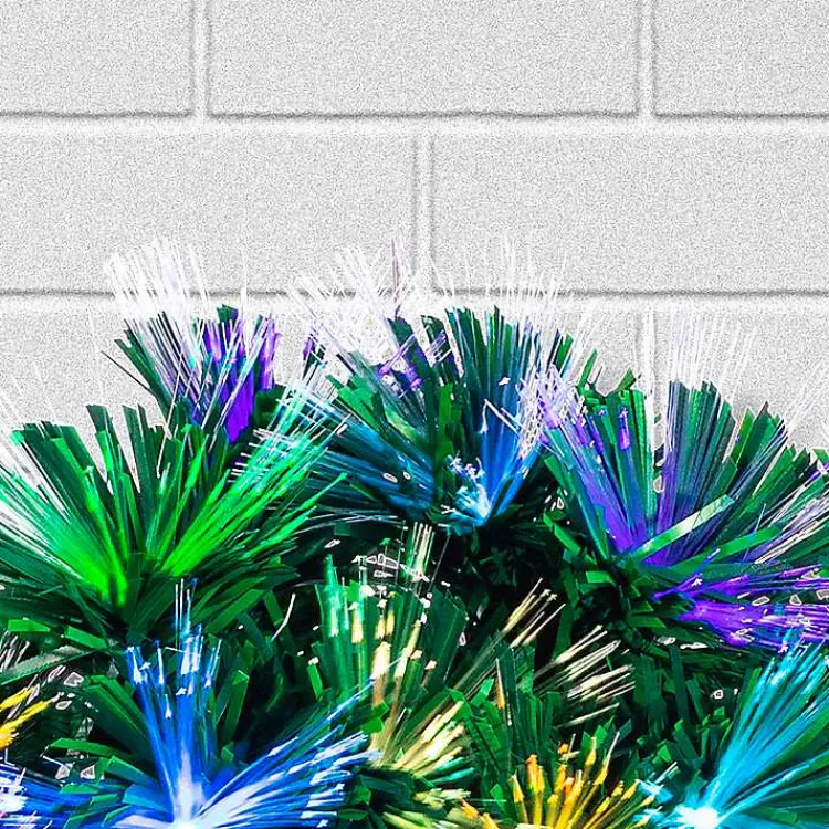 Christmas Wreaths>Kirklands Home Fiber Optic Color Changing Christmas Wreath Green