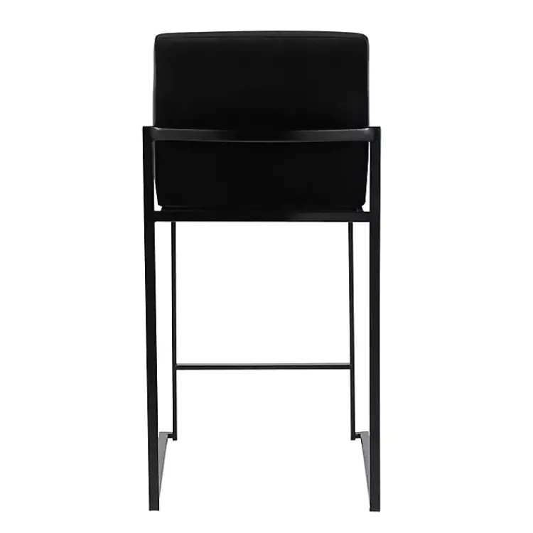 Kirklands Home Fiji Velvet Counter Stools, Set of 3 Black Best