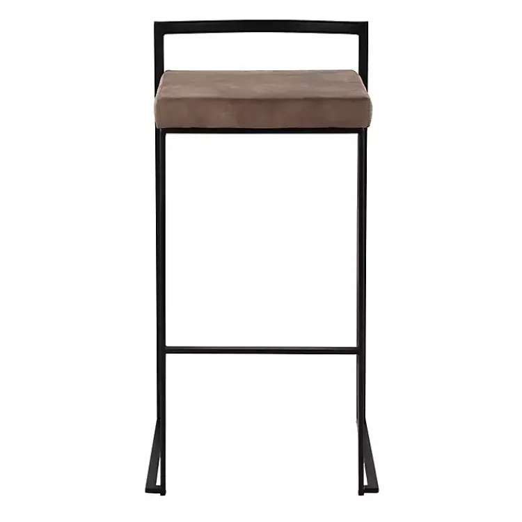 Kirklands Home Fiji Stackable Bar Stools, Set of 2 Brown Hot