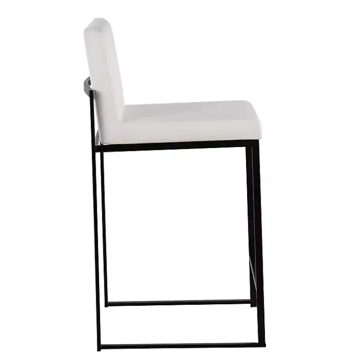Kirklands Home Fiji Velvet Counter Stools, Set of 3 White New