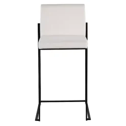 Kirklands Home Fiji Velvet Counter Stools, Set of 3 White New