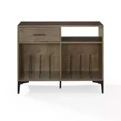 Kirklands Home Finn Record Storage Media Cabinet Brown Best