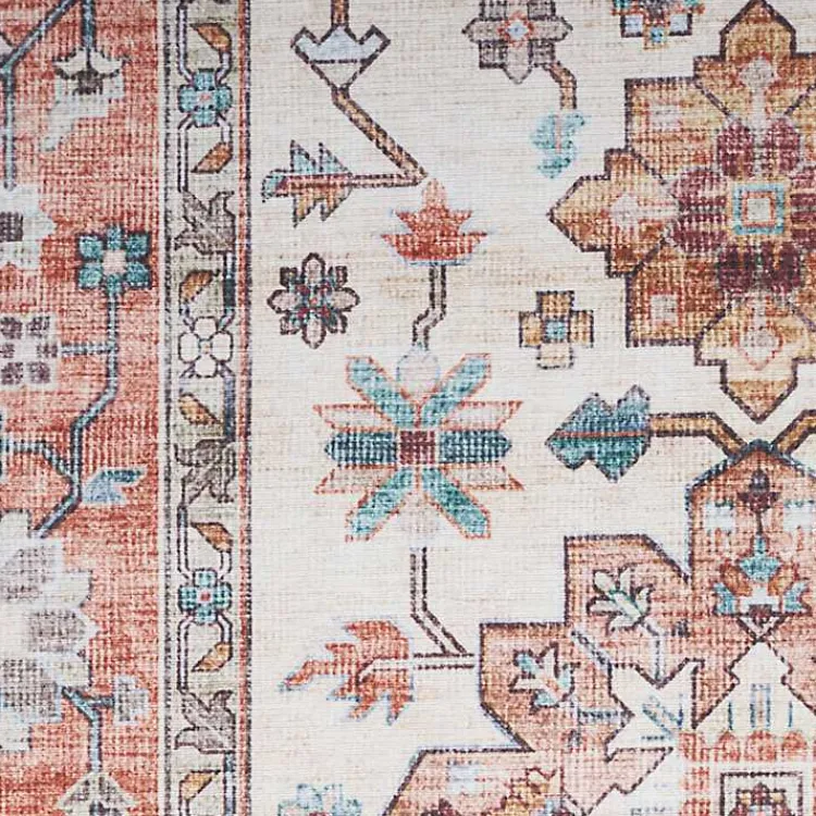 Kirklands Home Fiona Vintage Bordered Runner, 2x7 Outlet