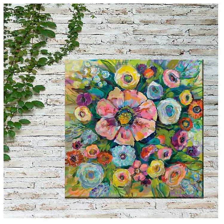 Kirklands Home Firecracker Flowers Outdoor Canvas Art Print Multi Discount