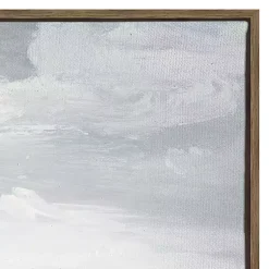 Kirklands Home Firm Path Abstract Framed Canvas Art Print Gray Discount