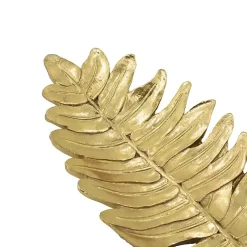 Decorative Trays>Kirklands Home Flat Feather Tray Gold