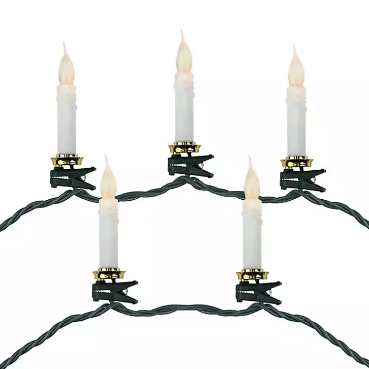 Christmas Tree Decorations>Kirklands Home Flickering LED Clip on Candle Christmas Lights
